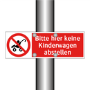 Bitte hier keine Kinderwagen abstellen