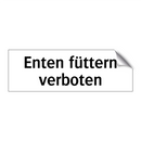 Enten füttern verboten