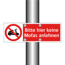 Bitte hier keine Mofas anlehnen