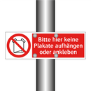 Bitte hier keine Plakate aufhängen oder ankleben