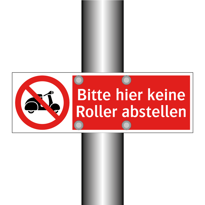 Bitte hier keine Roller abstellen