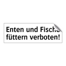 Enten und Fische füttern verboten!