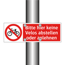 Bitte hier keine Velos abstellen oder anlehnen