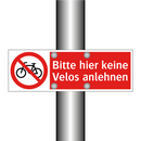 Bitte hier keine Velos anlehnen