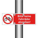 Bitte keine Fahrräder abstellen!