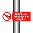 Bitte keine Fahrräder hier abstellen