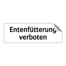 Entenfütterung verboten