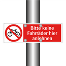 Bitte keine Fahrräder hier anlehnen