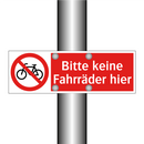 Bitte keine Fahrräder hier