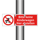 Bitte keine Kinderwagen hier abstellen