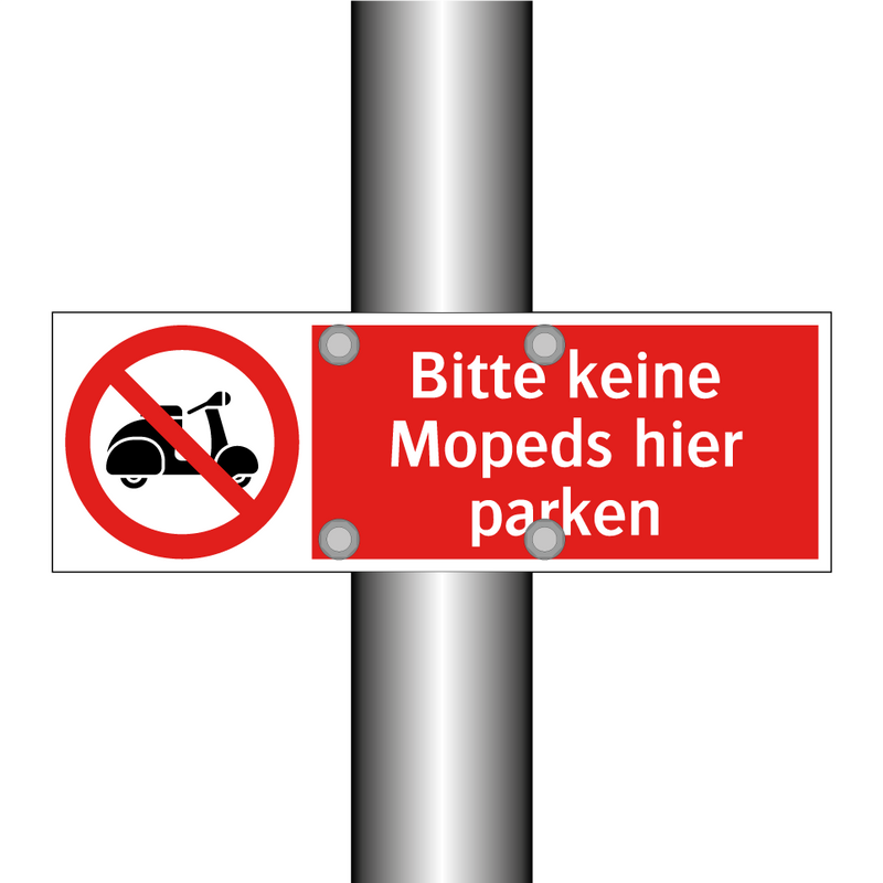Bitte keine Mopeds hier parken
