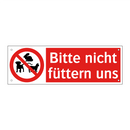 Bitte nicht füttern uns