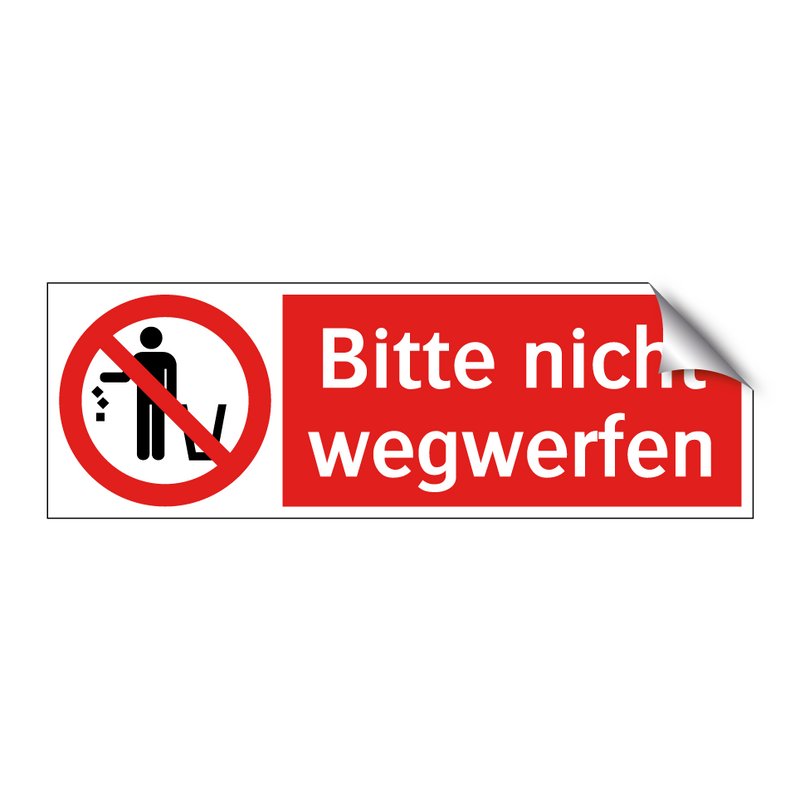 Bitte nicht wegwerfen
