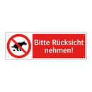 Bitte Rücksicht nehmen!
