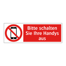 Bitte schalten Sie Ihre Handys aus