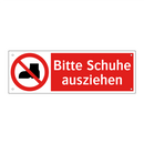 Bitte Schuhe ausziehen