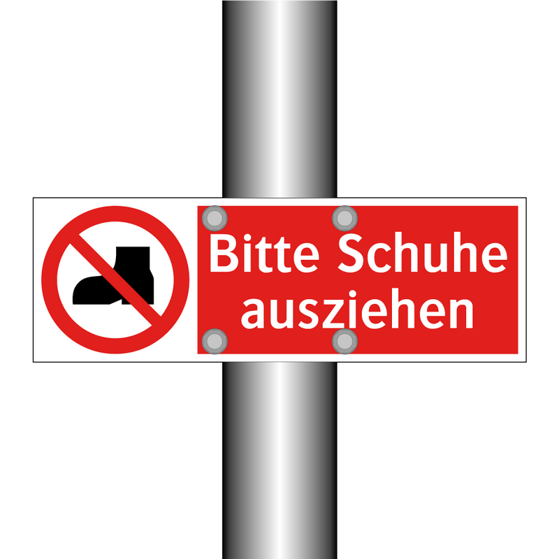 Bitte Schuhe ausziehen