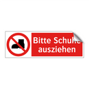Bitte Schuhe ausziehen
