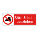 Bitte Schuhe ausziehen