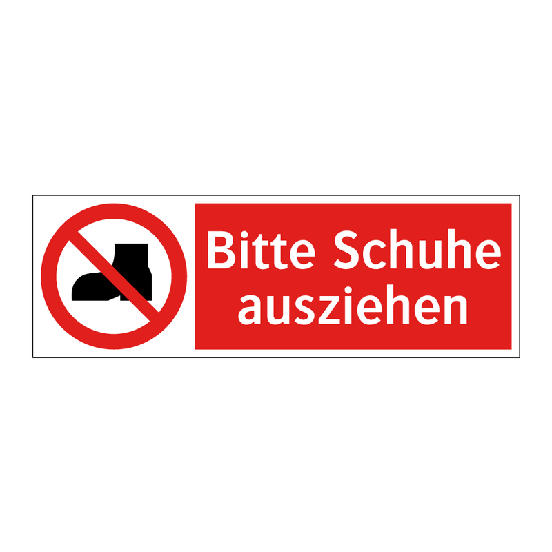 Bitte Schuhe ausziehen