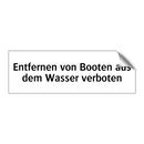 Entfernen von Booten aus dem Wasser verboten