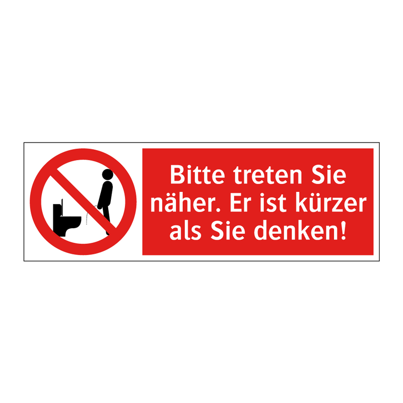 Bitte treten Sie näher. Er ist kürzer als Sie denken!