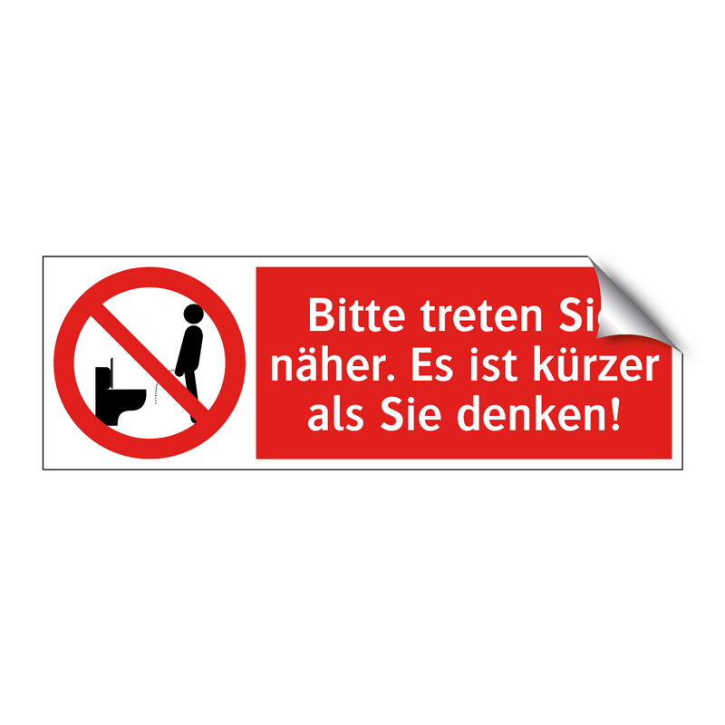 Bitte treten Sie näher. Es ist kürzer als Sie denken!
