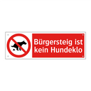 Bürgersteig ist kein Hundeklo