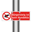 Bürgersteig ist kein Hundeklo