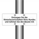 Entsorgen Sie die Hinterlassenschaften Ihres Hundes und nehmen Sie den Beutel mit