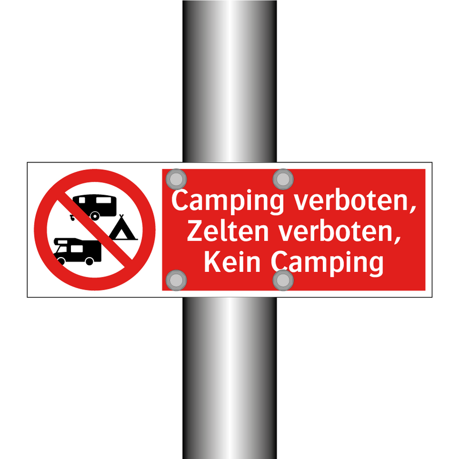 zelten verboten schild Kauf Camping verboten, Zelten verboten, Kein Camping schild | SignOnline