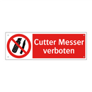 Cutter Messer verboten
