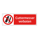 Cuttermesser verboten