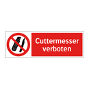 Cuttermesser verboten