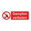Dampfen verboten