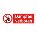 Dampfen verboten