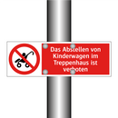 Das Abstellen von Kinderwagen im Treppenhaus ist verboten