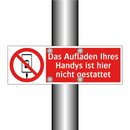 Das Aufladen Ihres Handys ist hier nicht gestattet