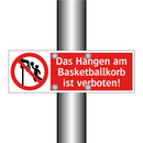 Das Hängen am Basketballkorb ist verboten!