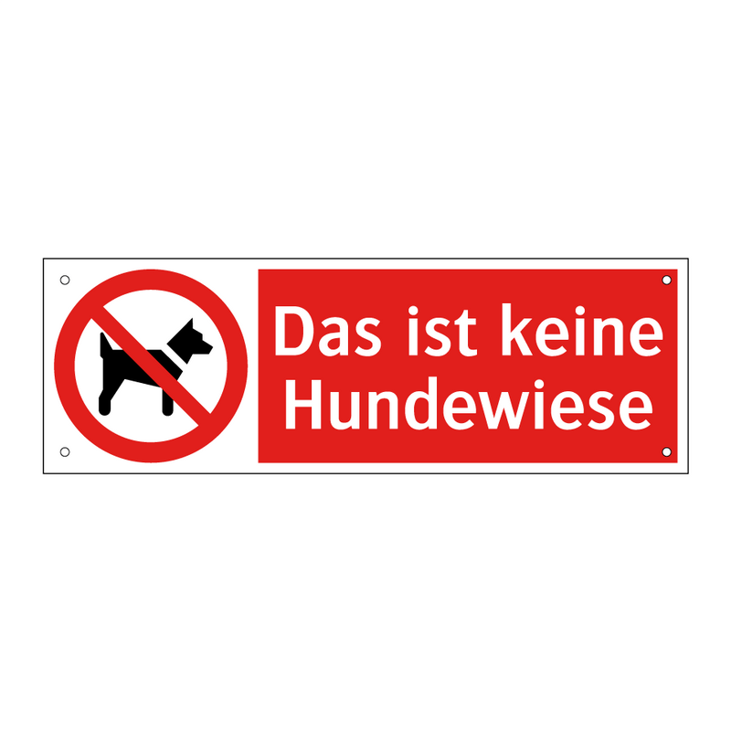 Das ist keine Hundewiese