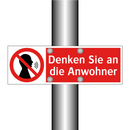 Denken Sie an die Anwohner
