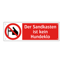 Der Sandkasten ist kein Hundeklo