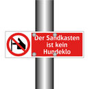 Der Sandkasten ist kein Hundeklo