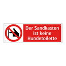 Der Sandkasten ist keine Hundetoilette