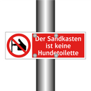 Der Sandkasten ist keine Hundetoilette