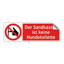 Der Sandkasten ist keine Hundetoilette