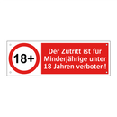Der Zutritt ist für Minderjährige unter 18 Jahren verboten!