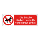 Die Büsche sterben, wenn Ihr Hund darauf pinkelt