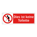 Dies ist keine Toilette