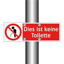 Dies ist keine Toilette